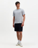 wax london men's Sam - Navy Textured Waffle Shorts