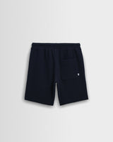 wax london men's Sam - Navy Textured Waffle Shorts