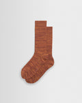 Sandwell - Chaussettes torsadées en coton orange et rouge