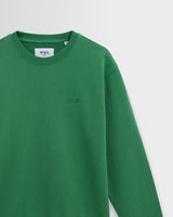 wax london men's Sidney - Washed Green Loopback Cotton Sweatshirt