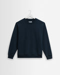 Sidney - Washed Navy Loopback Cotton Sweatshirt