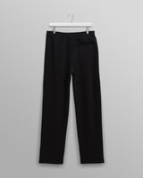 wax london men's Ska - Black Embroidered Logo Loopback Cotton Joggers