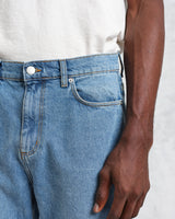 wax london men's Soho - Mid Wash Slim Fit Denim Jeans