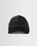 Spencer - Casquette de sport en velours côtelé vert et bleu marine