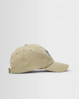 wax london men's Spencer - Light Khaki Wash Twill Cotton Sports Cap