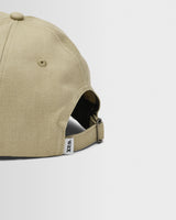 wax london men's Spencer - Light Khaki Wash Twill Cotton Sports Cap