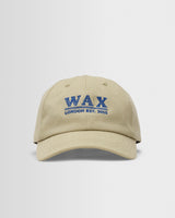 wax london men's Spencer - Light Khaki Wash Twill Cotton Sports Cap