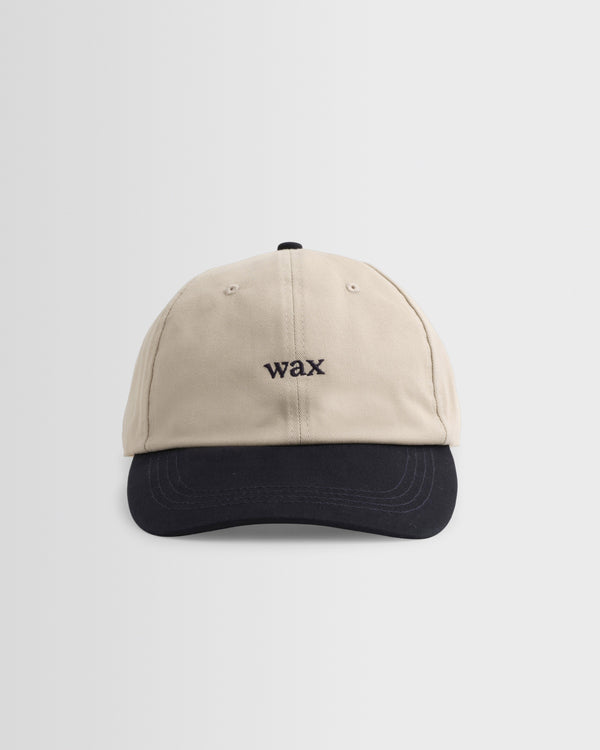 wax london men's Spencer - Stone/Navy Cotton Sports Cap