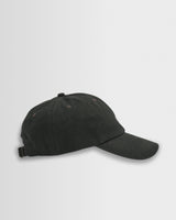 wax london men's Spencer - Washed Black Cotton Sports Cap