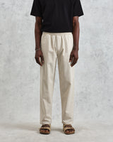 wax london men's Tyne - Natural Linen Ripstop Trousers