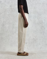 wax london men's Tyne - Natural Linen Ripstop Trousers