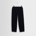 Tyne - Navy Cotton Poplin Loose Fit Trousers