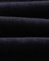 wax london men's Tyne - Navy Wool-Blend Trousers