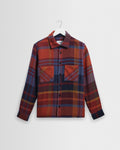Whiting - Blue And Burgundy Bold Check Overshirt