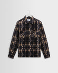 Whiting - Natural And Navy Glitch Check Overshirt