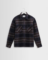 Whiting - Navy Wool Check Overshirt