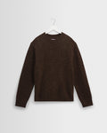 Wilde - Brown Fluffy Wool Crewneck