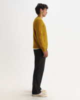 wax london men's Wilde - Olive Fluffy Wool Crewneck