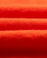 wax london men's Wilde - Orange Fluffy Wool Crewneck