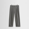 Malham - Charcoal Grey Pinstripe Wool Trousers